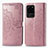 Funda de Cuero Cartera con Soporte Patron de Moda Carcasa para Samsung Galaxy S20 Ultra 5G Oro Rosa