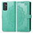 Funda de Cuero Cartera con Soporte Patron de Moda Carcasa para Samsung Galaxy S23 FE 5G Verde