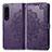 Funda de Cuero Cartera con Soporte Patron de Moda Carcasa para Sony Xperia 1 IV Morado