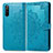 Funda de Cuero Cartera con Soporte Patron de Moda Carcasa para Sony Xperia 10 III SOG04 Azul