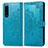 Funda de Cuero Cartera con Soporte Patron de Moda Carcasa para Sony Xperia 5 III Azul