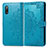 Funda de Cuero Cartera con Soporte Patron de Moda Carcasa para Sony Xperia Ace II SO-41B Azul