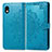 Funda de Cuero Cartera con Soporte Patron de Moda Carcasa para Sony Xperia Ace III Azul