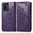 Funda de Cuero Cartera con Soporte Patron de Moda Carcasa para Vivo iQOO Z6x Morado