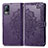 Funda de Cuero Cartera con Soporte Patron de Moda Carcasa para Vivo V21e 4G Morado