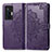 Funda de Cuero Cartera con Soporte Patron de Moda Carcasa para Vivo X70 Pro 5G Morado