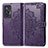 Funda de Cuero Cartera con Soporte Patron de Moda Carcasa para Vivo X70t Morado