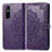 Funda de Cuero Cartera con Soporte Patron de Moda Carcasa para Vivo Y73s 5G Morado