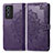 Funda de Cuero Cartera con Soporte Patron de Moda Carcasa para Vivo Y76s 5G Morado