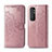 Funda de Cuero Cartera con Soporte Patron de Moda Carcasa para Xiaomi Mi Note 10 Lite Oro Rosa