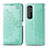 Funda de Cuero Cartera con Soporte Patron de Moda Carcasa para Xiaomi Mi Note 10 Lite Verde