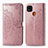 Funda de Cuero Cartera con Soporte Patron de Moda Carcasa para Xiaomi POCO C31 Oro Rosa