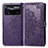 Funda de Cuero Cartera con Soporte Patron de Moda Carcasa para Xiaomi Poco X4 Pro 5G Morado