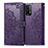 Funda de Cuero Cartera con Soporte Patron de Moda Carcasa para Xiaomi Redmi 9 Power Morado