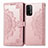 Funda de Cuero Cartera con Soporte Patron de Moda Carcasa para Xiaomi Redmi 9 Power Oro Rosa