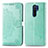 Funda de Cuero Cartera con Soporte Patron de Moda Carcasa para Xiaomi Redmi 9 Prime India Verde