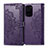 Funda de Cuero Cartera con Soporte Patron de Moda Carcasa para Xiaomi Redmi K40 5G Morado