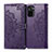 Funda de Cuero Cartera con Soporte Patron de Moda Carcasa para Xiaomi Redmi Note 10S 4G Morado