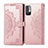 Funda de Cuero Cartera con Soporte Patron de Moda Carcasa para Xiaomi Redmi Note 10T 5G Oro Rosa