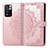 Funda de Cuero Cartera con Soporte Patron de Moda Carcasa para Xiaomi Redmi Note 11 Pro+ Plus 5G Oro Rosa