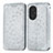 Funda de Cuero Cartera con Soporte Patron de Moda Carcasa S01D para Huawei Honor 50 SE 5G Plata