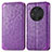 Funda de Cuero Cartera con Soporte Patron de Moda Carcasa S01D para Huawei Honor Magic3 5G Morado