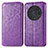 Funda de Cuero Cartera con Soporte Patron de Moda Carcasa S01D para Huawei Honor Magic3 Pro 5G Morado