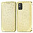 Funda de Cuero Cartera con Soporte Patron de Moda Carcasa S01D para Huawei Honor X10 Max 5G Oro