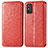 Funda de Cuero Cartera con Soporte Patron de Moda Carcasa S01D para Huawei Honor X10 Max 5G Rojo