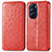 Funda de Cuero Cartera con Soporte Patron de Moda Carcasa S01D para Motorola Moto Edge Plus (2022) 5G Rojo