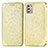 Funda de Cuero Cartera con Soporte Patron de Moda Carcasa S01D para Motorola Moto G Stylus (2021) Oro