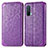 Funda de Cuero Cartera con Soporte Patron de Moda Carcasa S01D para OnePlus Nord CE 5G Morado