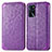 Funda de Cuero Cartera con Soporte Patron de Moda Carcasa S01D para Oppo A16 Morado