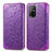 Funda de Cuero Cartera con Soporte Patron de Moda Carcasa S01D para Oppo A94 5G Morado