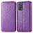 Funda de Cuero Cartera con Soporte Patron de Moda Carcasa S01D para Oppo A95 4G Morado