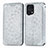 Funda de Cuero Cartera con Soporte Patron de Moda Carcasa S01D para Oppo Find X5 5G Plata