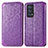 Funda de Cuero Cartera con Soporte Patron de Moda Carcasa S01D para Oppo Reno6 Pro 5G Morado