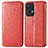 Funda de Cuero Cartera con Soporte Patron de Moda Carcasa S01D para Oppo Reno7 Pro 5G Rojo