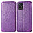 Funda de Cuero Cartera con Soporte Patron de Moda Carcasa S01D para Realme 8i Morado