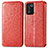 Funda de Cuero Cartera con Soporte Patron de Moda Carcasa S01D para Realme 9 SE 5G Rojo