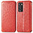 Funda de Cuero Cartera con Soporte Patron de Moda Carcasa S01D para Realme GT Master Explorer 5G Rojo