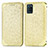 Funda de Cuero Cartera con Soporte Patron de Moda Carcasa S01D para Realme V11 5G Oro