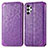 Funda de Cuero Cartera con Soporte Patron de Moda Carcasa S01D para Samsung Galaxy A13 4G Morado