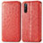 Funda de Cuero Cartera con Soporte Patron de Moda Carcasa S01D para Sony Xperia 10 III Lite Rojo