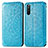 Funda de Cuero Cartera con Soporte Patron de Moda Carcasa S01D para Sony Xperia 10 III SO-52B Azul