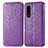 Funda de Cuero Cartera con Soporte Patron de Moda Carcasa S01D para Sony Xperia 5 IV Morado