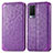 Funda de Cuero Cartera con Soporte Patron de Moda Carcasa S01D para Vivo V21e 5G Morado