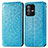 Funda de Cuero Cartera con Soporte Patron de Moda Carcasa S01D para Vivo V23 5G Azul