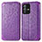 Funda de Cuero Cartera con Soporte Patron de Moda Carcasa S01D para Vivo V23 5G Morado