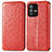 Funda de Cuero Cartera con Soporte Patron de Moda Carcasa S01D para Vivo V23 5G Rojo